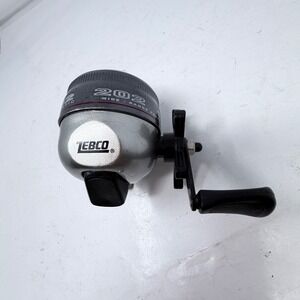 Zebco 202 Authentic Spincast Fishing Reel Push Button 202J-L7 Alloy Gears Gray